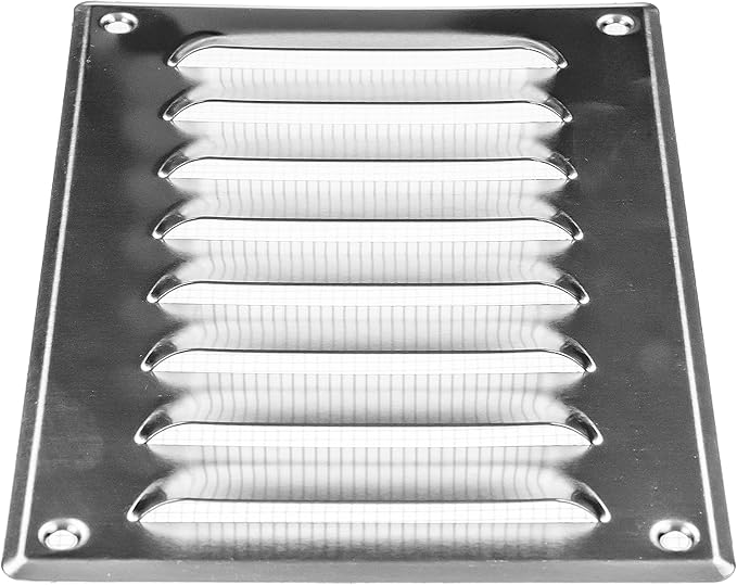 Repa Market 5.5" x 7.5" Inch Aluminum Air Vent Cover with Screen Mesh – Scratch-Resistant Powder-Coated Grille – for Ceiling or Wall – HVAC Return or Supply Vent – Indoor Outdoor Use