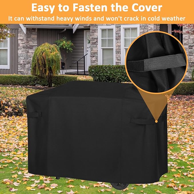 Grill Cover for Weber 28 Inch Griddle Grill Replacement 7771 Cover, Waterproof Full-Length Griddle Cover for Weber Premium 28” Griddle Grills 3 Burner 1501005 Grill Models, 55 Inch Outdoor BBQ Cover