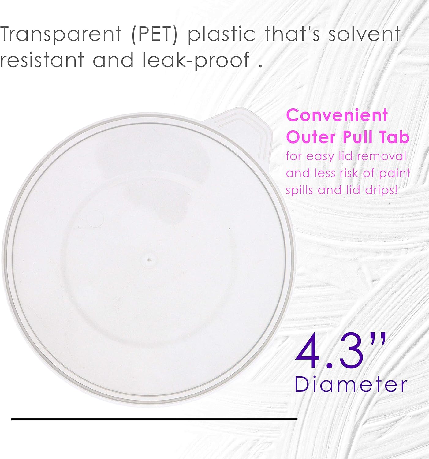 Pouring Masters 12-Pack Mixing Cup Lids for 20 Oz (600ml) Graduated Plastic Measuring Cup Lids - Storage Seal Top for Pouring Masters Automotive Paint Mixing Cups, Epoxy Resin, Art Supplies