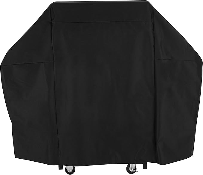 Modern Leisure 2977 Chalet 4 Burner Grill Cover (65 L x 25 D x 44.5 H) Water-Resistant, Medium, Black
