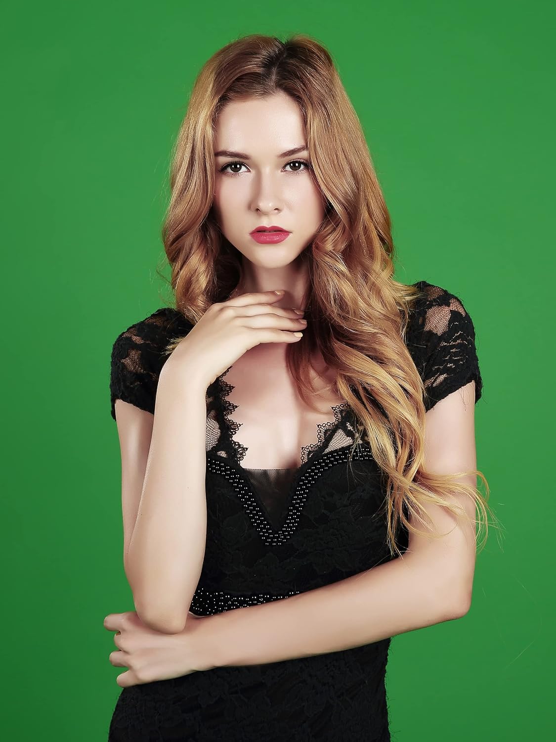 Huamei Seamless Photography Background Paper, Photo Backdrop Paper 53 Inches Wide x 16 Feet, (4.4x16 Feet) (Stinger)