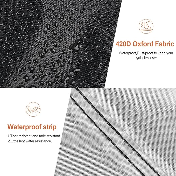 Grills Cover for Charbroil Performance Small Grill - CB1250116P6, Waterproof Gas Charcoal Smokers Grill Covers-32 W x 23" D x 40" H