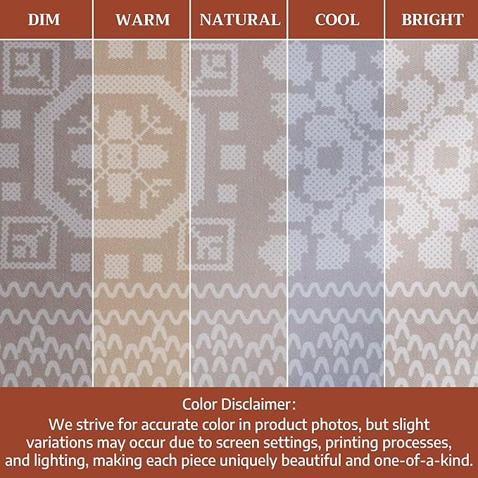 Maison d' Hermine Table Cloth Rectangle Table 100% Cotton 54 x 72 Inches Fall Tablecloth Reusable Everyday Use for Thanksgiving Christmas Decorations Dining Farmhouse Party (Cozy Christmas)