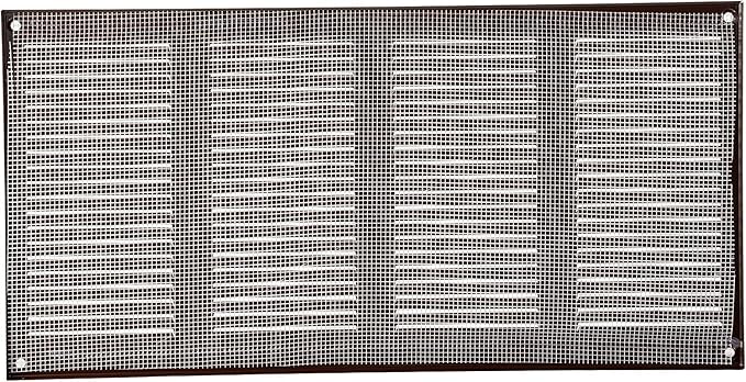Vent Systems 16" x 8" Inch (Overall Dimensions) Pack of 5 - Brown - Air Vent Cover Metal Air Return Grill with Built-in Pest Guard Screen HVAC Vent Duct Cover for Home Improvement