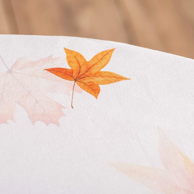 Maison d' Hermine Table Cloth Round Table 100% Cotton 69 Inches Fall Tablecloth Reusable Everyday Use for Thanksgiving Christmas Decorations Dining Farmhouse Party (Amarante)