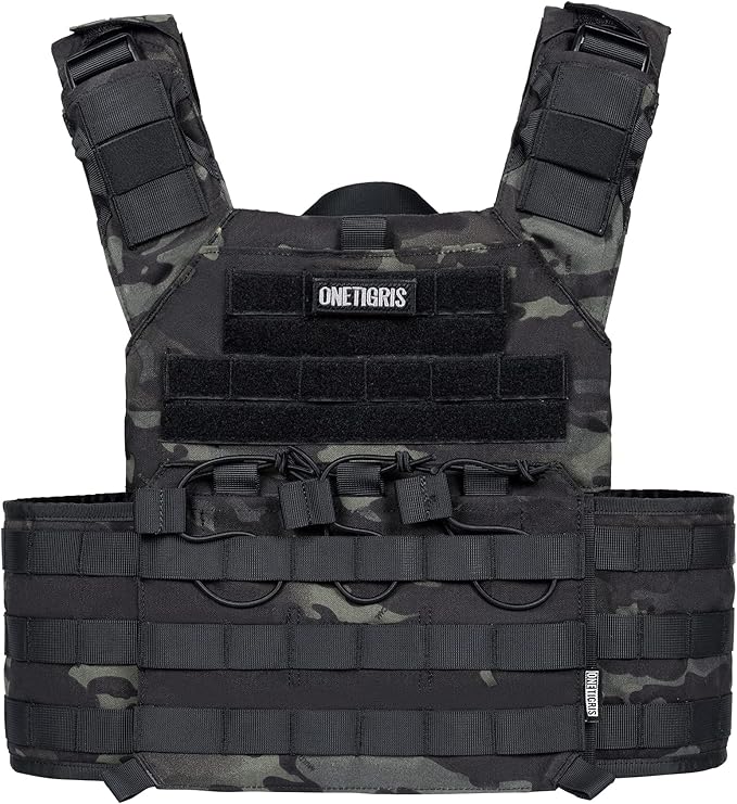 OneTigris DOOM Tactical Vest, Adjustable Airsoft Vest MOLLE Vest for Men