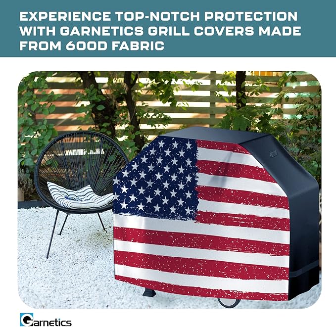 Grill Cover for Outdoor Grill 58 Inch, Heavy Duty Waterproof BBQ Gas Grill Cover for Outside, UV & Fade Resistant, Compatible with Most 3-4 Burner Grills