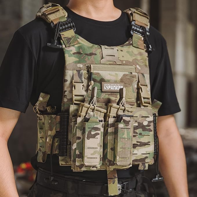EXCELLENT ELITE SPANKER Tactical Open-Top Single/Double/Triple Molle Mag Pouch for Pistol Mag Pouch Tactical Bag Accessories Holder
