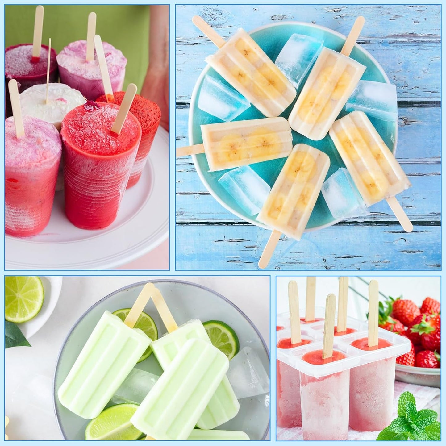 3000 Pcs Popsicle Sticks for Crafts 4.5 Inch Craft Sticks Bulk Ice Cream Sticks Natural Wood Popsicle Stick for food, or Waxing Sticks for Hair Removal and DIY Wood Crafts for Home Art Projects (3000)