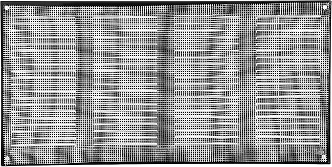 Vent Systems 16" x 8" Inch (Overall Dimensions) Pack of 2 - Black - Air Vent Cover Metal Air Return Grill with Built-in Pest Guard Screen HVAC Vent Duct Cover for Home Improvement
