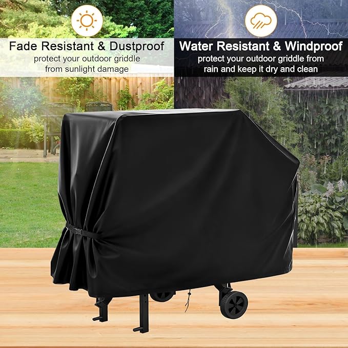 Propane Portable Grill Cover for Blackstone 22 Inch On The Go Gas Griddle,Heavy Duty Flat Top Grill Cover,Griddle Accessory for Black Stone Adventure Ready,45" W x 26" D x 40" H