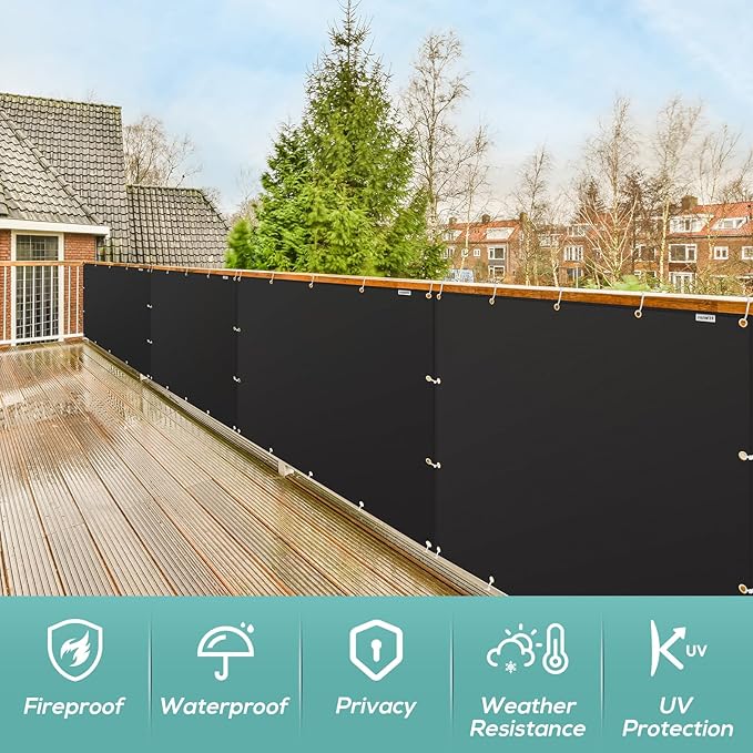 Heat Shield Behind Grill 3'x4' Heat Shield Mat for Wall, Deck Fence, Railing, Grill and Refrigerator, Heavy Duty Fireproof Cover and Screen Protect Deck Railing from Grill