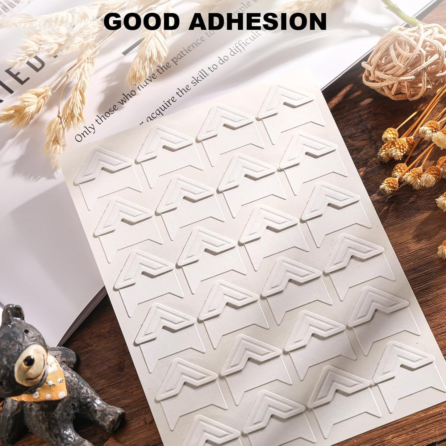 White Photo Corners Self-Adhesive, 120 Pcs Acid Free Photo Corners for Scrapbooking, Photo Picture Mounting Corners for Photo Album, DIY Scrapbook Stickers, Memory Books, Diary, by CHIALLCO