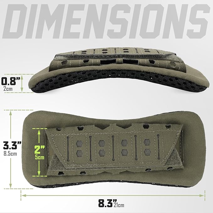 WYNEX Shoulder Strap Pad for Vest Carrier, 2 Pack Tactical Plate Shoulder Pads Strap Cushion Vest Accessories Shoulder Pads Soft Mesh Pads with Tactical Gear for Men