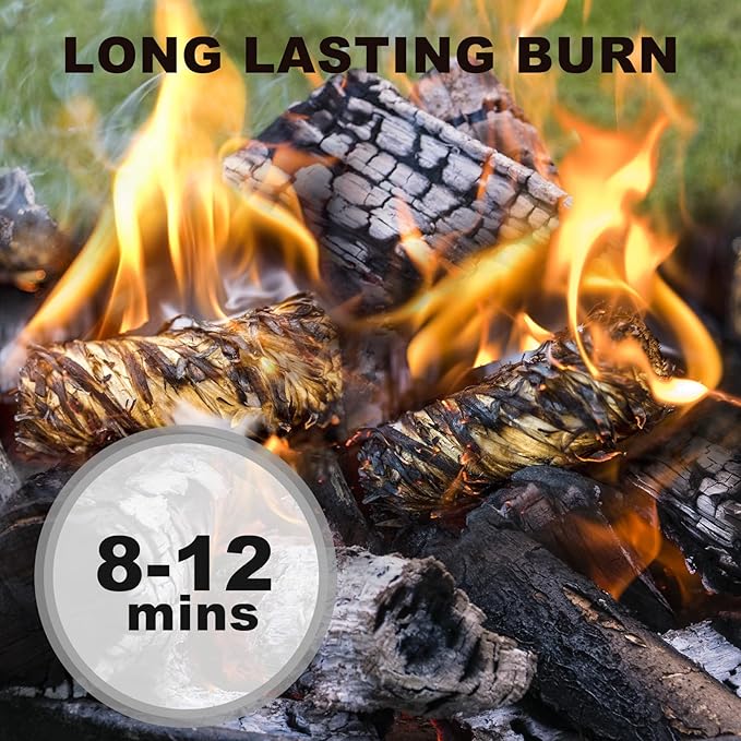 110 Pcs Fire Starter - Natural Fire Starters for Fireplace, Pellet Stove, BBQ, Pizza Oven, Fire Pit &Chimney, Fire Starters for Grill, Charcoal Starter