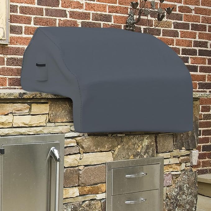 Covers & all Built-in Outdoor Grill Cover, Durable 12 Oz Waterproof Cover Max Material with Air Pocket & Elastic for Snug Fit (57" W x 27" D x 26" H Inches, Grey)