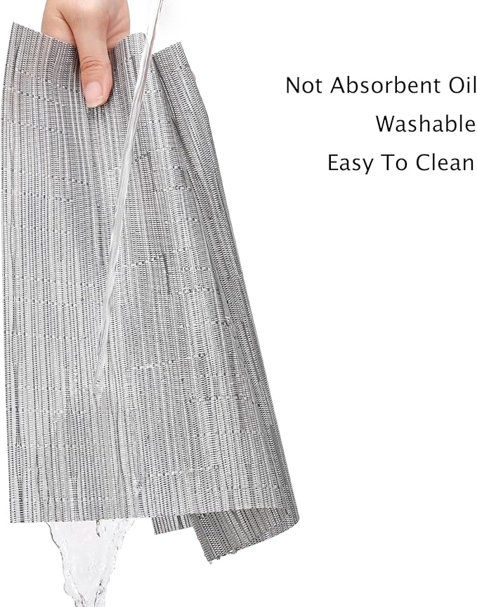 Myir JUN Table Runner, Vinyl Table Runner Indoor Arbitrarily Cropped Runner for Table Heatproof for Home Party (Silver, 15 x 94 inch)