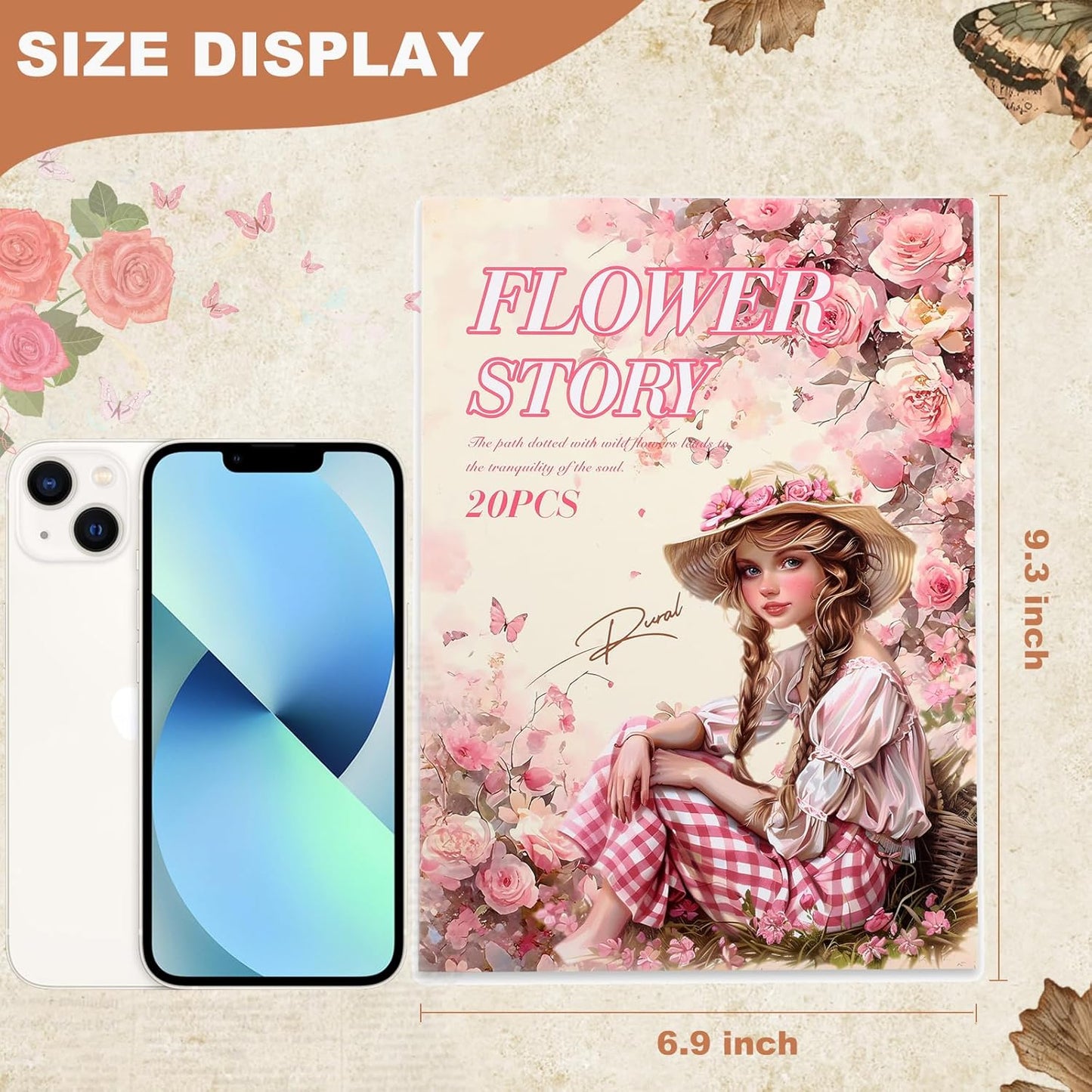 Scrapbook Stickers 20 Sheets 240 Pre-Cut Washi Stickers for Journaling PET Transparent Book Sticker Decorative or DIY Paper Crafts Arts and Crafting Projects