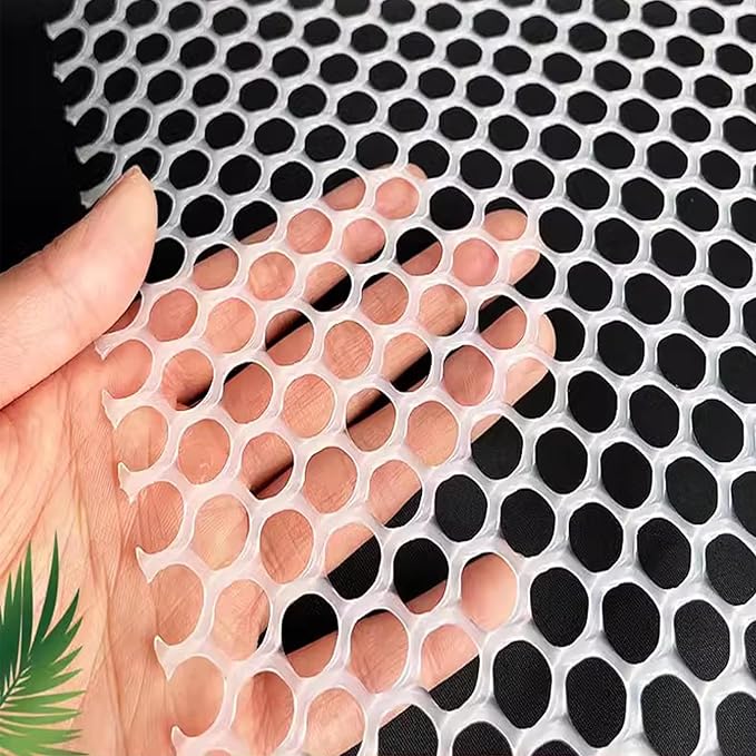 39.3″ x 32.8′ Chicken Mesh Fence Roll Versatile Plastic Fencing Netting Heavy Duty Balcony Protection Safety Mesh Easy Cut for Home Décor Gardening Poultry Barrier(Size:1x20M - Mesh 1.2cm,Color:White)