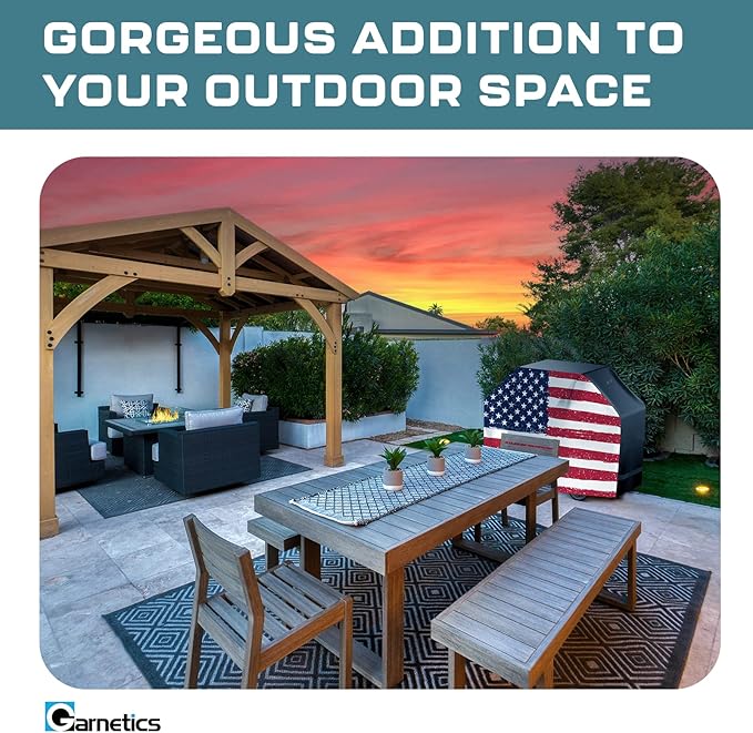 Grill Cover for Outdoor Grill, BBQ Grill Covers for Outside, Grill Cover 55 Inch, BBQ Covers Waterproof Heavy Duty Waterproof,Small to Large Durable and Convenient Universal Grill Covers-US Flag