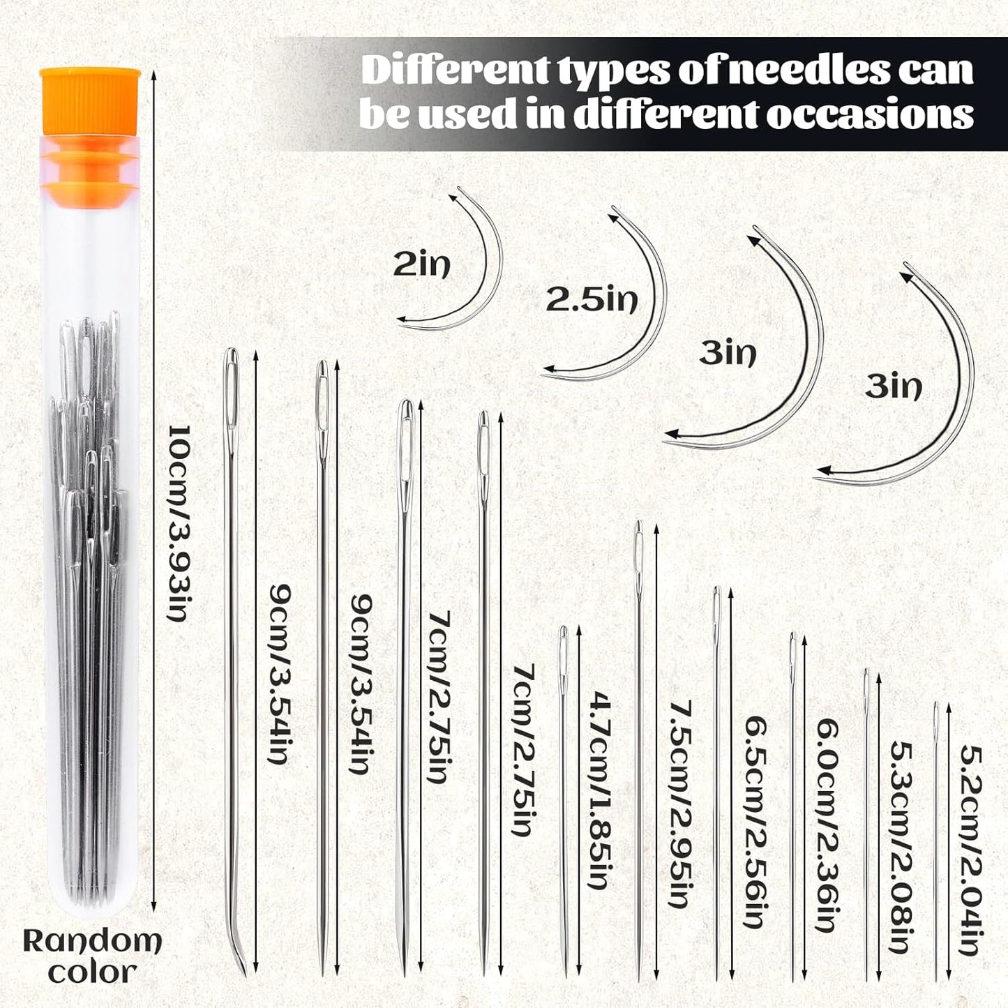 Tikjiua 492ft Upholstery Needle Threads, 164Yards Leather Waxed Thread with Curved Needles, Upholstery Repair Leather Thread and Needles for Canvas Carpet Sofa Furniture Repair