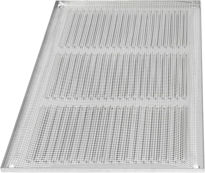 Repa Market 12x8 Inch Air Vent Cover/Galvanized Steel Louvered Grill Cover with Mesh Screen/Wall or Ceiling Vent/Durable Flush Mount HVAC Register for Indoor and Outdoor Ventilation