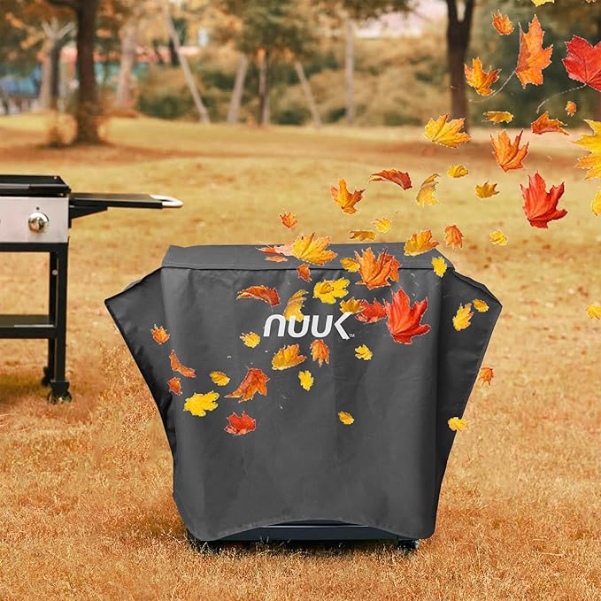 NUUK 20x30IN Waterproof Outdoor Cooking Station Cover, Heavy Duty UV Resistant BBQ Grill Table Cover for Pizza Oven Cart and Kitchen Prep Island