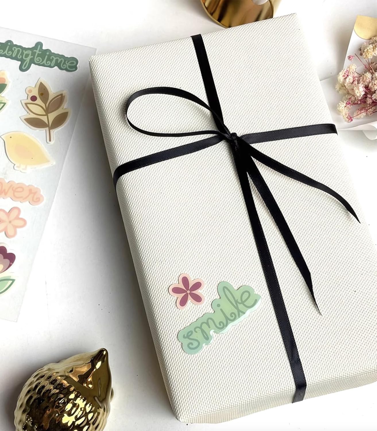 1/4" x 100 Yards Black Polyester Satin Ribbon Single Faced Bulk Fabric Ribbons for Gift Wrapping, Crafting and DIY Projects, Hair Accessories, Tiny Bows