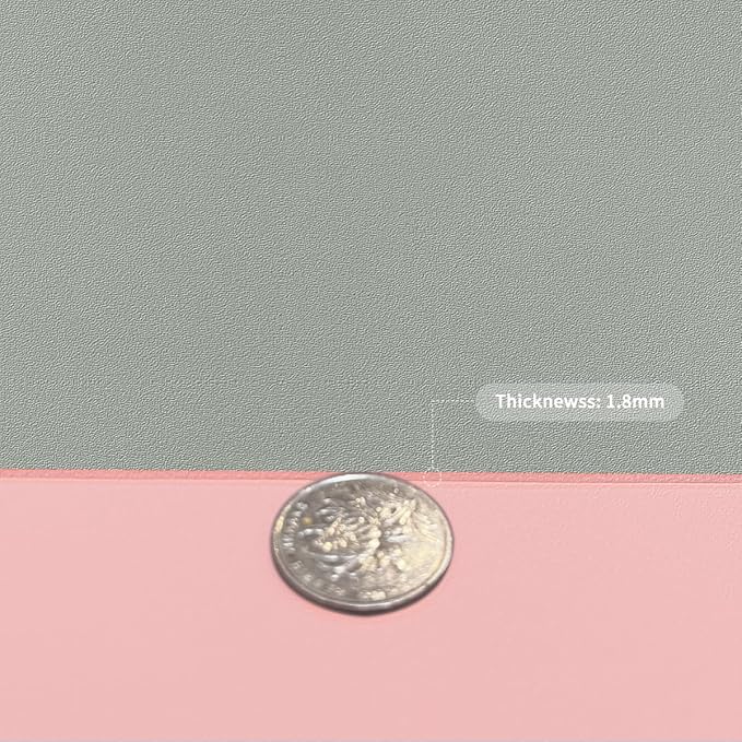 Night Stand Cover for Top - Small Table Cover Used for Bedside Table Waterproof and Easy to Clean Good Flatness Nightstand Protector Top (Pink+Silvery 15.75x23.6)