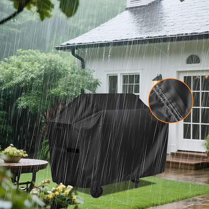 Charcoal Grills Cover for Nexgrill 3-Burner Propane Gas Grill, Waterproof Outdoor Grill Cover BBQ Grill Cover Barbeque Grill Cover (Cover Only) - 47" L×23" W×40" H, Black