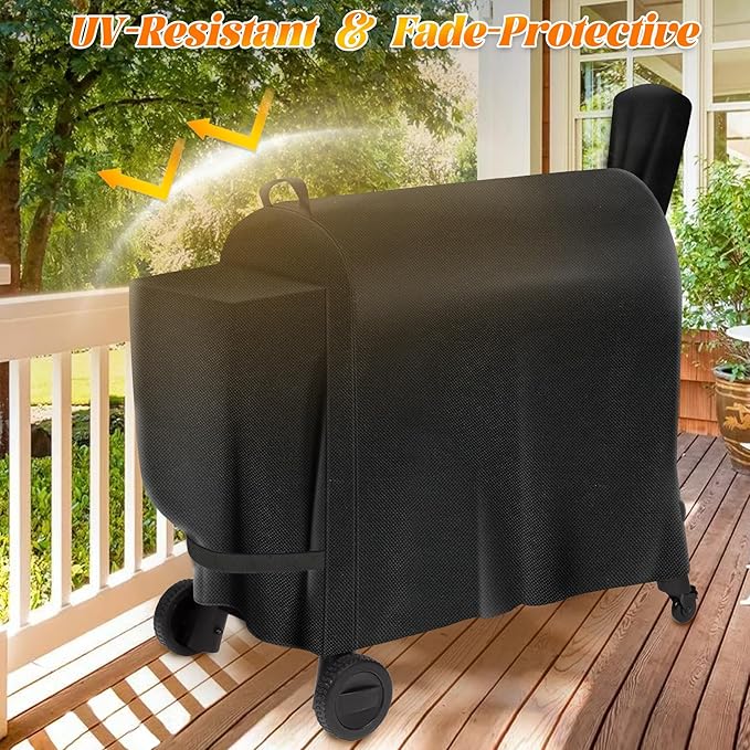 Grill Cover for Traeger Pro 34 780 Series Texas Elite Wood Pellet Replacement Parts BAC380 BAC504 600D Waterproof Outdoor BBQ Covers for Z Grills 700 550 Grilling Accessory