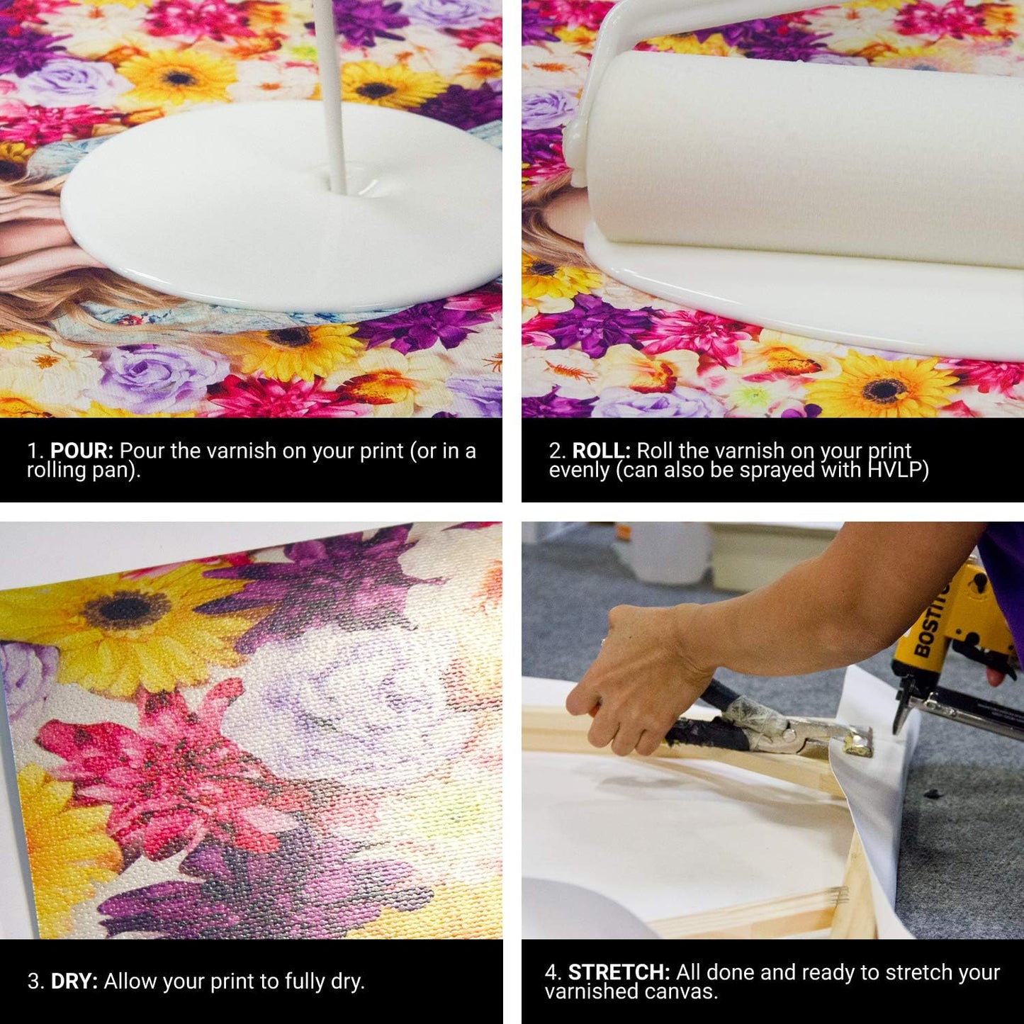 Breathing Color Timeless Archival Print Varnish - 1 Pint, Satin Finish, Premium Canvas Coating, Water Based UV Protection, 100+ Years Certified Archival