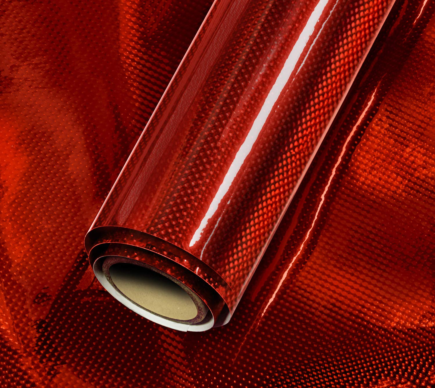 VViViD Mosaic+ Crafting Vinyl (Red Carbon Holographic, 1ft x 5ft)