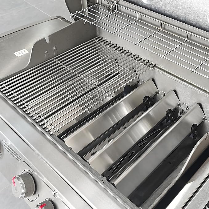 18.75" Grill Grates and Genesis II Flavorizer Bars Replacement Parts for Weber Genesis II 300 /LX 300, GS4 Genesis II E-310 E-315 S-335 Series Grill, 66795 66095 Parts for Weber Genesis II Grill Parts