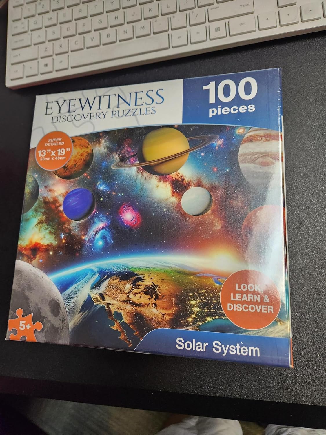 Eyewitness Discovery Puzzle Solar System, 100 Piece Jigsaw for Kids, Educational Learning Toy for Boys & Girls, Children Ages 5+