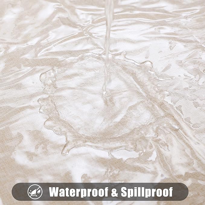 Smiry Rectangle Table Cloth 52x70 Inch, Waterproof Wipeable Vinyl Tablecloths Protector, Oil Spill Proof Plastic Table Cover for Dining, Picnic, Camping, Outdoor, Clear