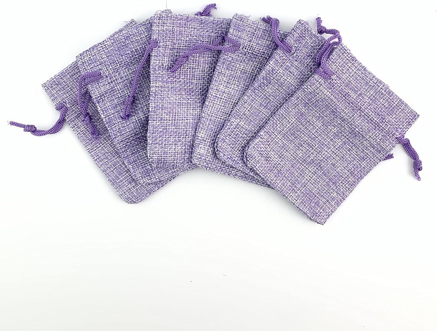 Palmhomee Pack of 25 Burlap Gift Bags with Drawstring Linen Jewelry Pouches Wedding Hessian Jute Bags for Birthday Jewelry and Treat Pouches Party Wedding Favors Gift Art and DIY Craft (2.8x3.6