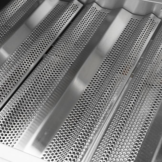 Hygrill Heavy Duty 3-Burner Built In Grill, Stainless Steel Grill Head for Outdoor Kitchen, Natural Gas