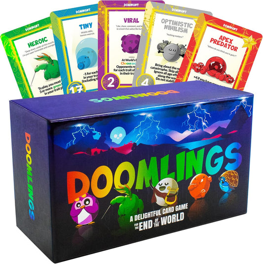 Doomlings - A Delightful Card Game for The End of The World - Best New Strategy Card Game for Adults, Kids, & Teens | 2-6 Players | Perfect for Families and Travel | Easy to Learn (Base Edition)