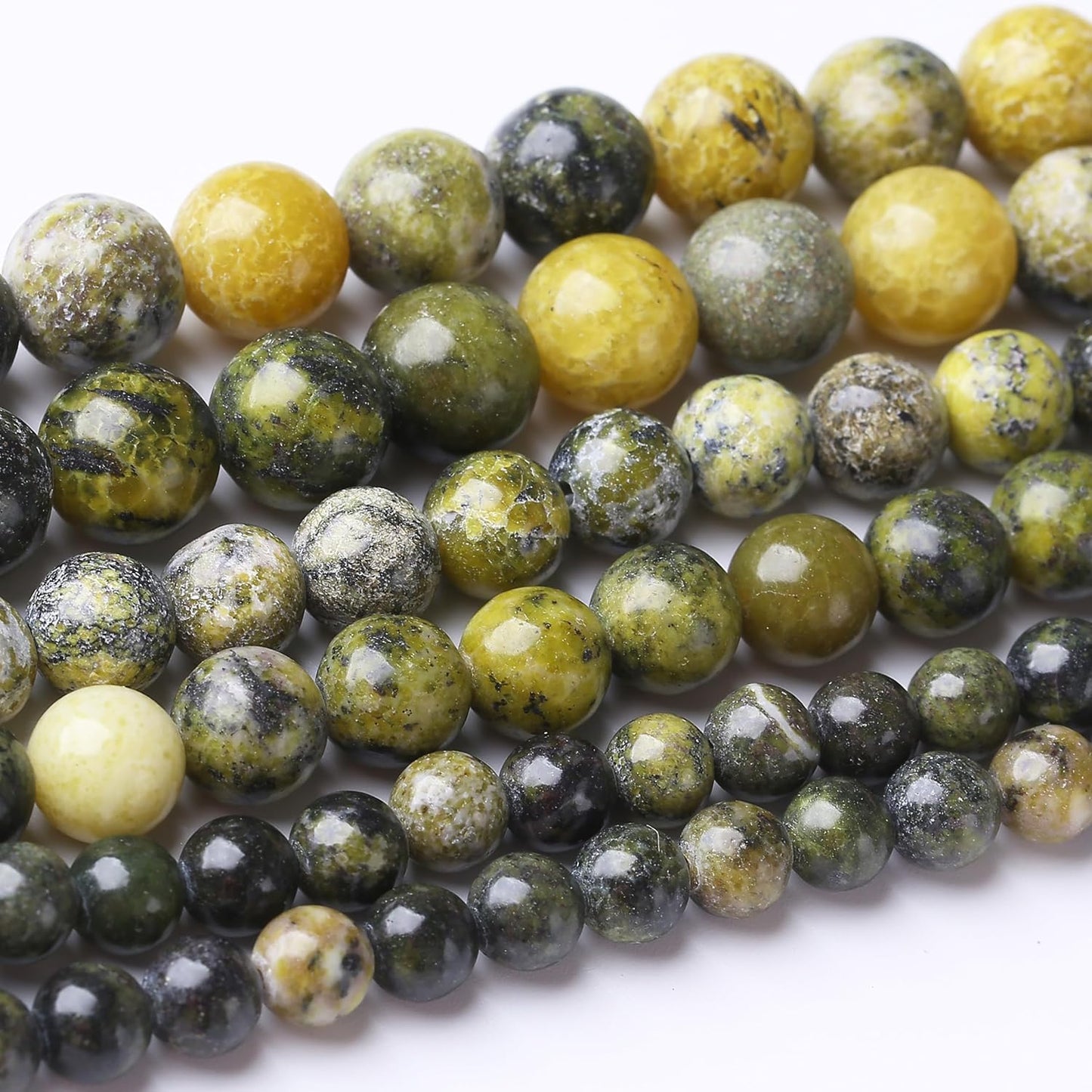 60PCS 6MM Australian Jade Stone Beads Energy Healing Beads for DIY Jewelry Bracelet Necklace Making for Jewelry Making 15Inch