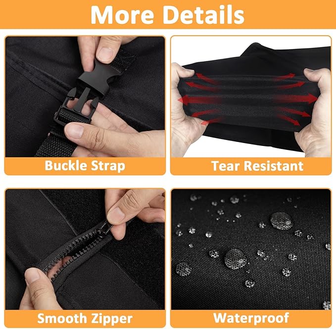 Grill Cover for Weber Traveler Portable Gas Grill, Waterproof Grill Cover for Weber Portable Gas Grill 9010001 Series Models, 600D BBQ Cover Replacement for Traveler Cover