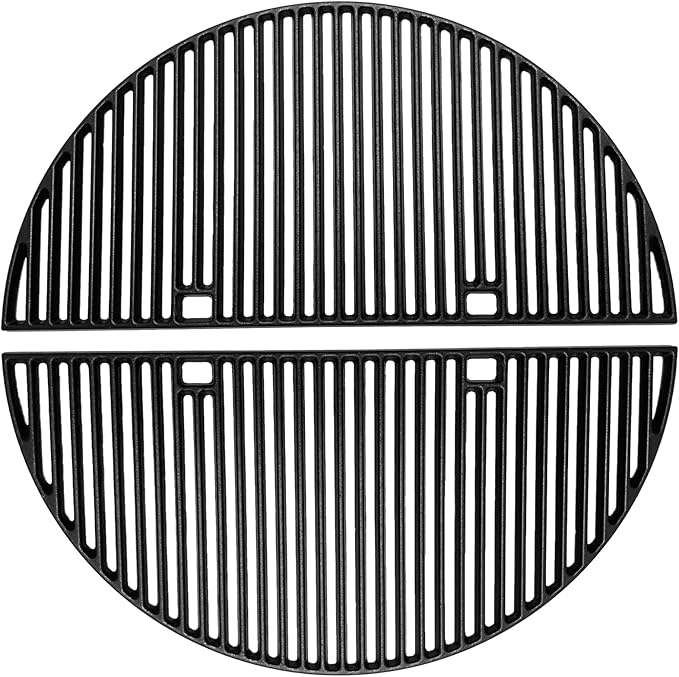 24" Cast Iron Heavy Duty Round Grates for BGE, Big Green Egg XL, Weber Summit Kamado E6, S6 Joe Big Joe I, II III Smokers 24" Charcoal Grill