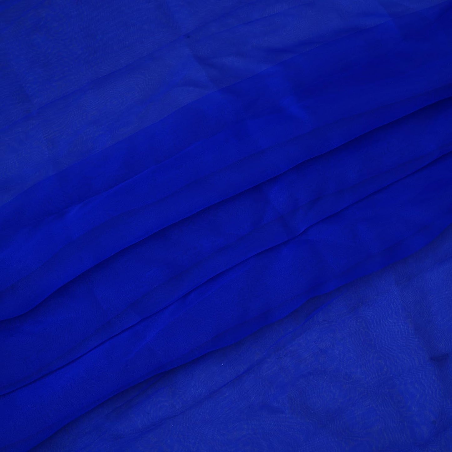 Organza Fabric 10 Yard Bridal Solid Sheer Bolt for Home Décor, Table Décor, Bridal, Fashion, Crafts, Decorations Silky Shiny Organza 44" - (10 Yard, Royal Blue)