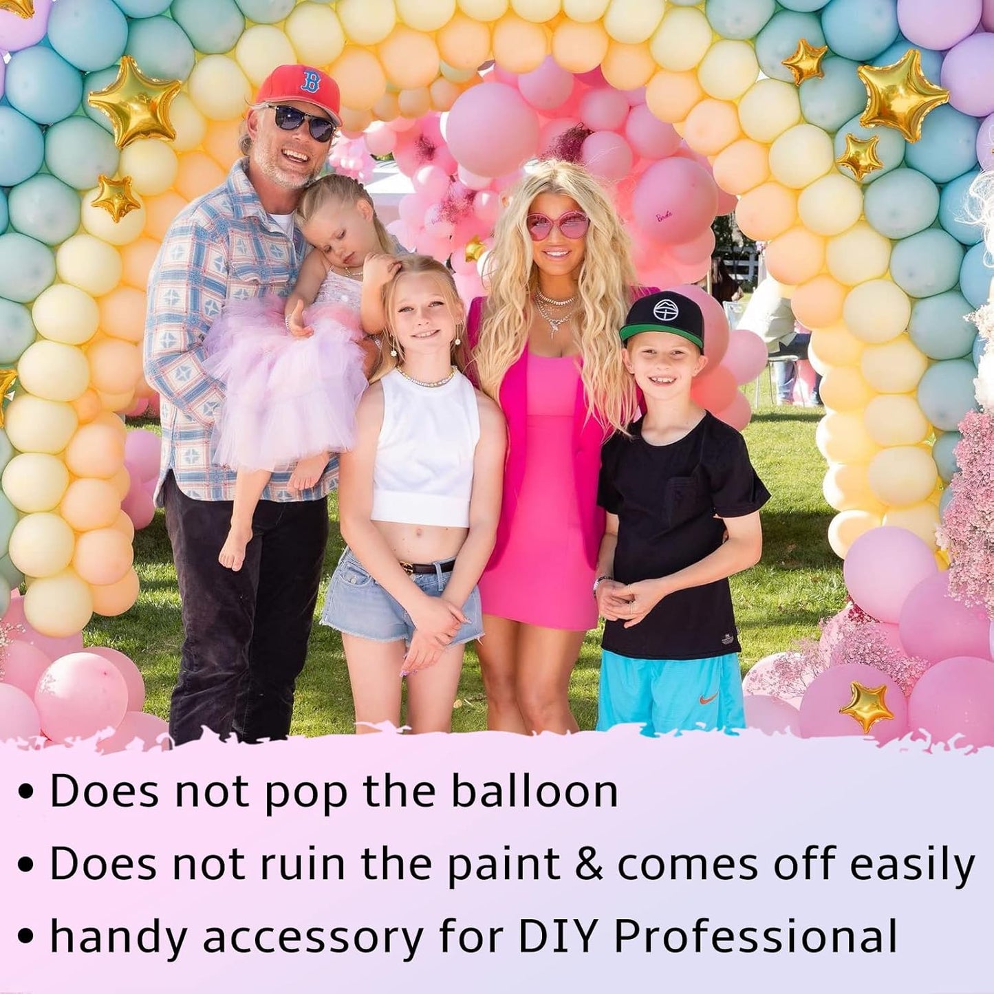 WISYOK 4000 Pcs Glue Points for Balloons, Removable Double-Sided Adhesive Points, Craft, Wedding Decoration Point Stickers