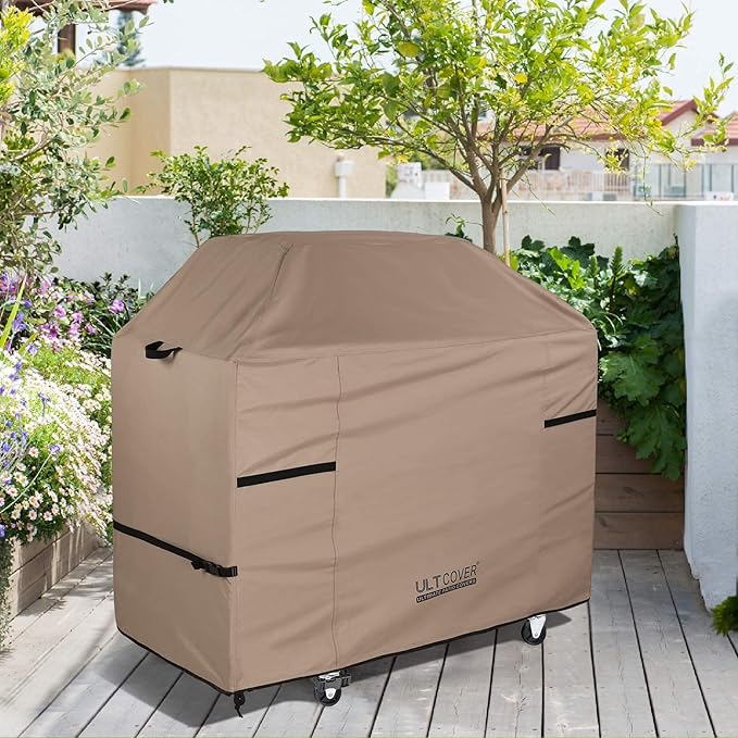 ULTCOVER Waterproof Grill Cover 64 inch, Heavy Duty BBQ Cover for 4-6 Burners Outdoor Gas Barbecue Grill