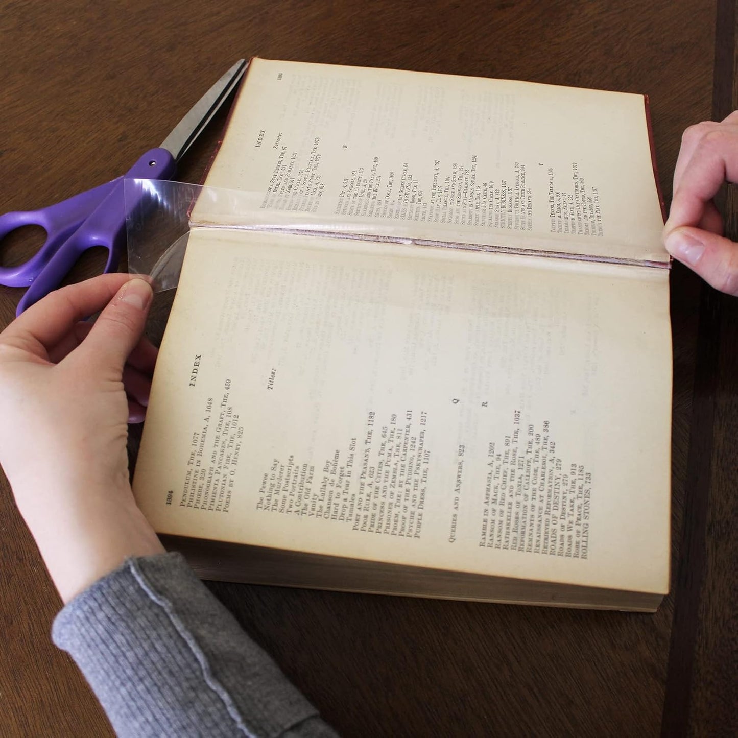 BookGuard 2 Inch Stretchable Clear Book Tape, Clear Book Repair Poly Tape, 15 Yards per Roll - Case of 5