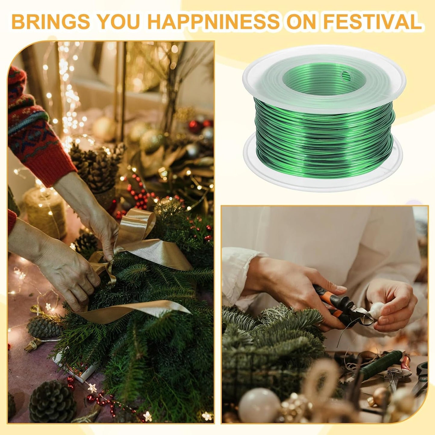 uxcell 18 Gauge / 1mm Anodized Aluminum Wire for Jewelry Craft Making, 102 Feet Bendable Flexible Wire for DIY Home Decor Gardening Sculpture, Green