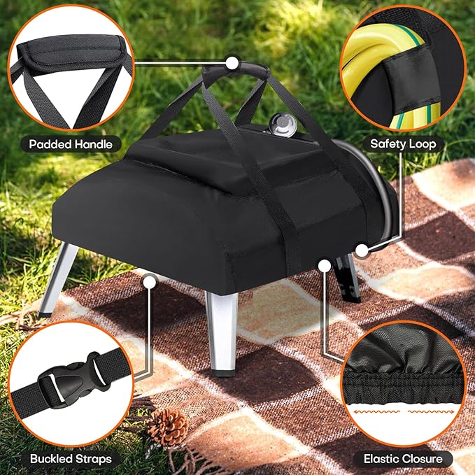 Pizza Oven Cover for Onni Koda 16 Pizza Maker Carry Bag Oven with Pocket for Accessories Storage Portable Gas Pizza Oven Cover Koda