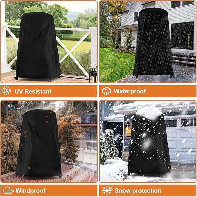 Pizza Oven Cover for Gozney Arc, Arc XL Pizza Oven with Stand, Full Length Waterproof Dustproof Pizza Oven Cover, Outdoor Oven Accessory