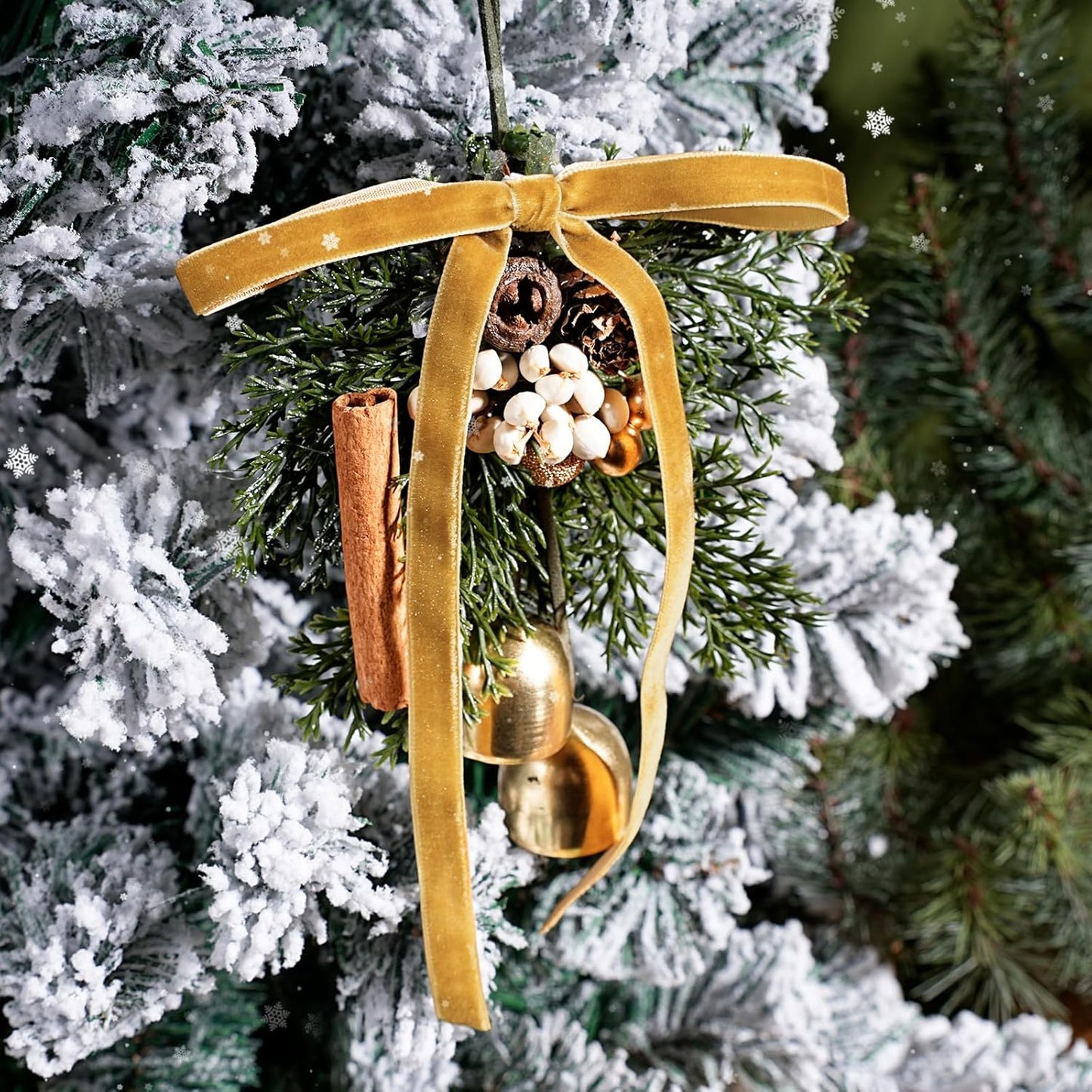 LaRibbons Thin Velvet Ribbon 3/8 Inch x 25 Yards, Khaki Velvet Ribbon for Christmas Tree, Gift Wrapping, Wreath Bow, Outdoor Decoration